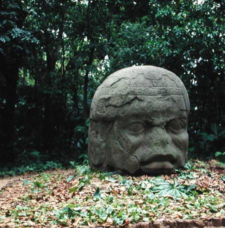 Colossal Head 26, Pre-Classic Period from Olmec