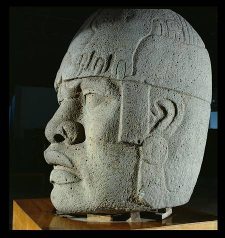 Colossal Head 4 from San Lorenzo, Veracruz, Mexico, preclassic from Olmec