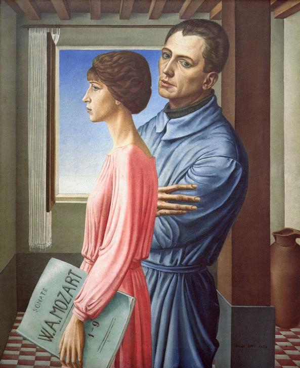 Ritratto del pittore con la moglie from Ubaldo Oppi
