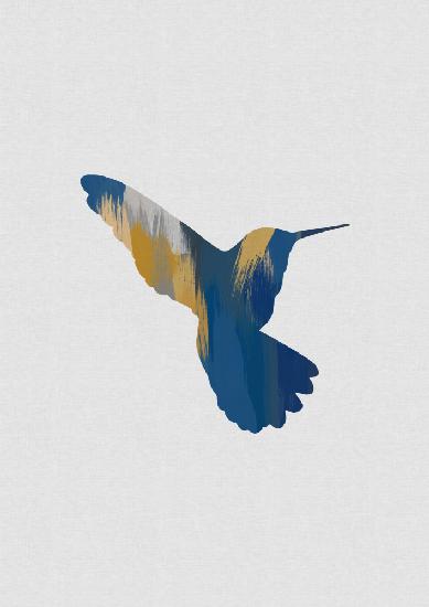Blue & Yellow Hummingbird Ii