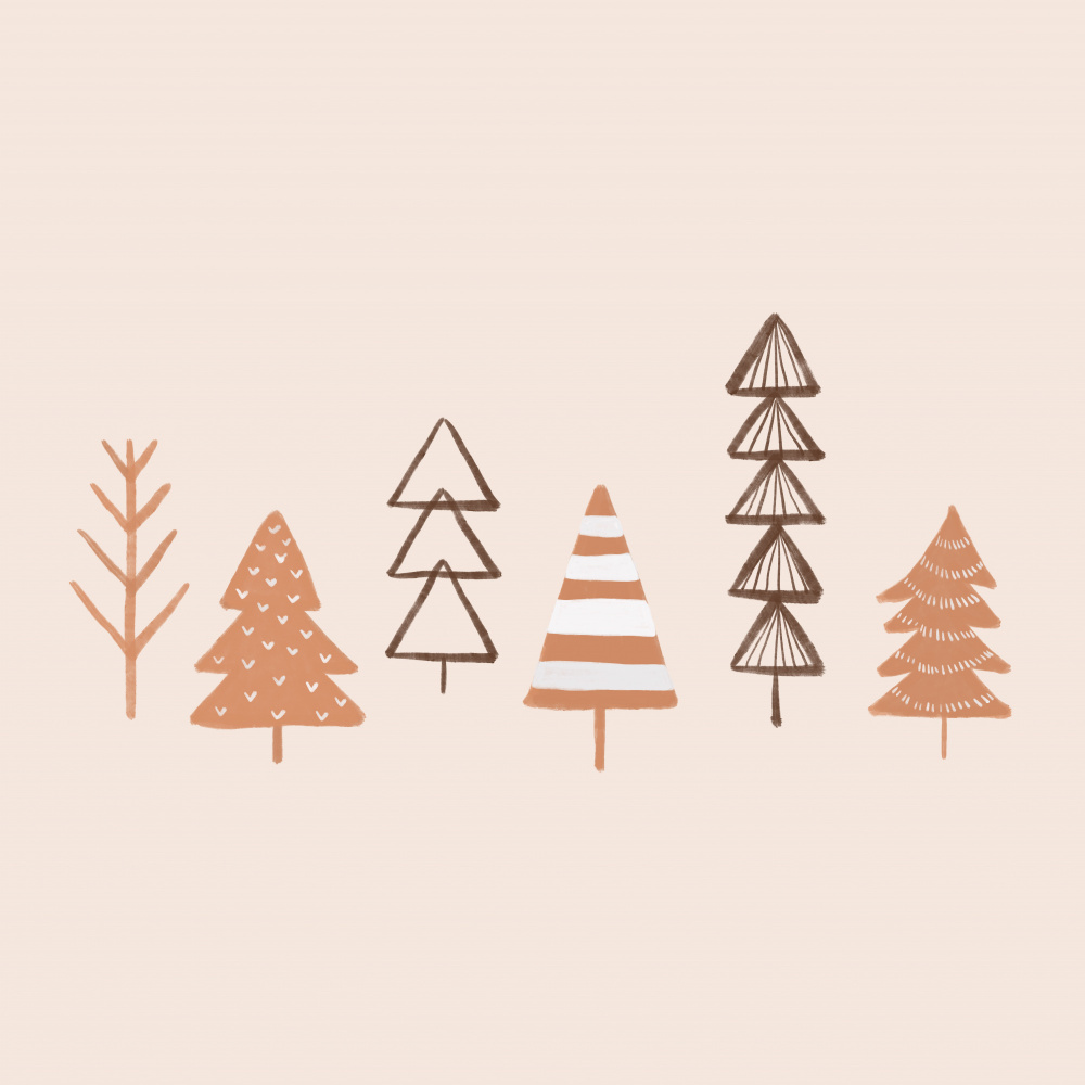 Winter Trees Illustration from Orara Studio