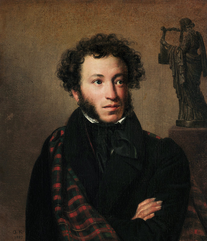 Portrait of Alexander Pushkin from Orest Adamovich Kiprensky