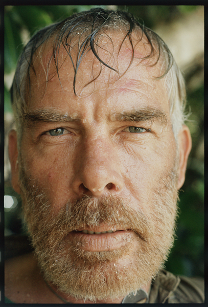 Lee Marvin on set for Hell in the Pacific from Orlando Suero