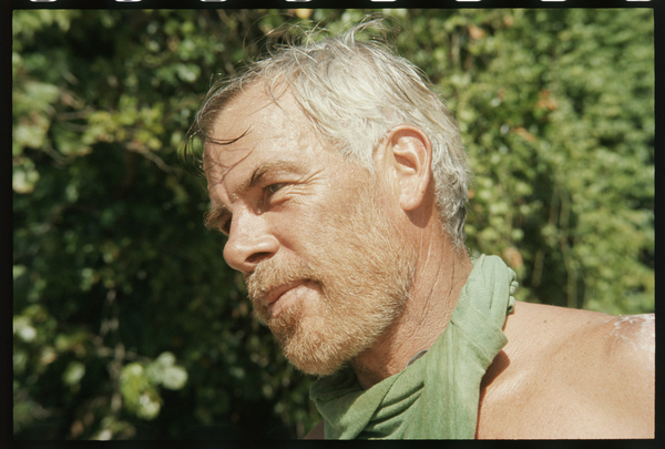 Lee Marvin on set for Hell in the Pacific from Orlando Suero