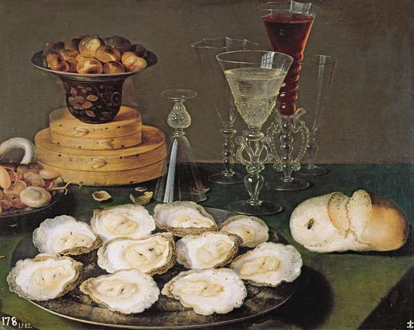 Still Life with Oysters and Glasses from Osias Beert I.