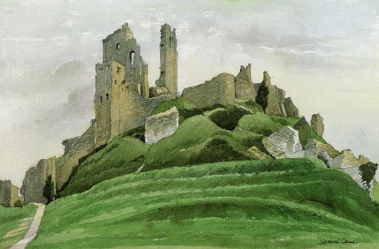 Corfe Castle from  Osmund  Caine