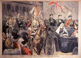Jubilee of the Queen of England: The Cortege, illustration from 'Le Petit Journal', 27 June 1897 (co