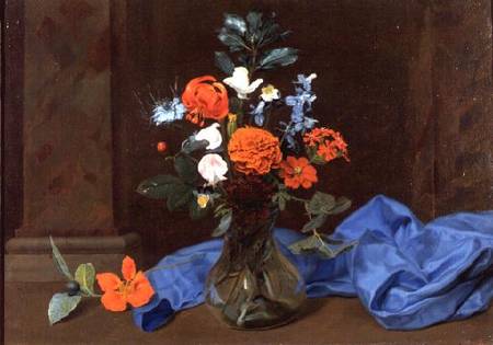 Still Life of Flowers in a Glass Vase from Otto Diderik Ottesen