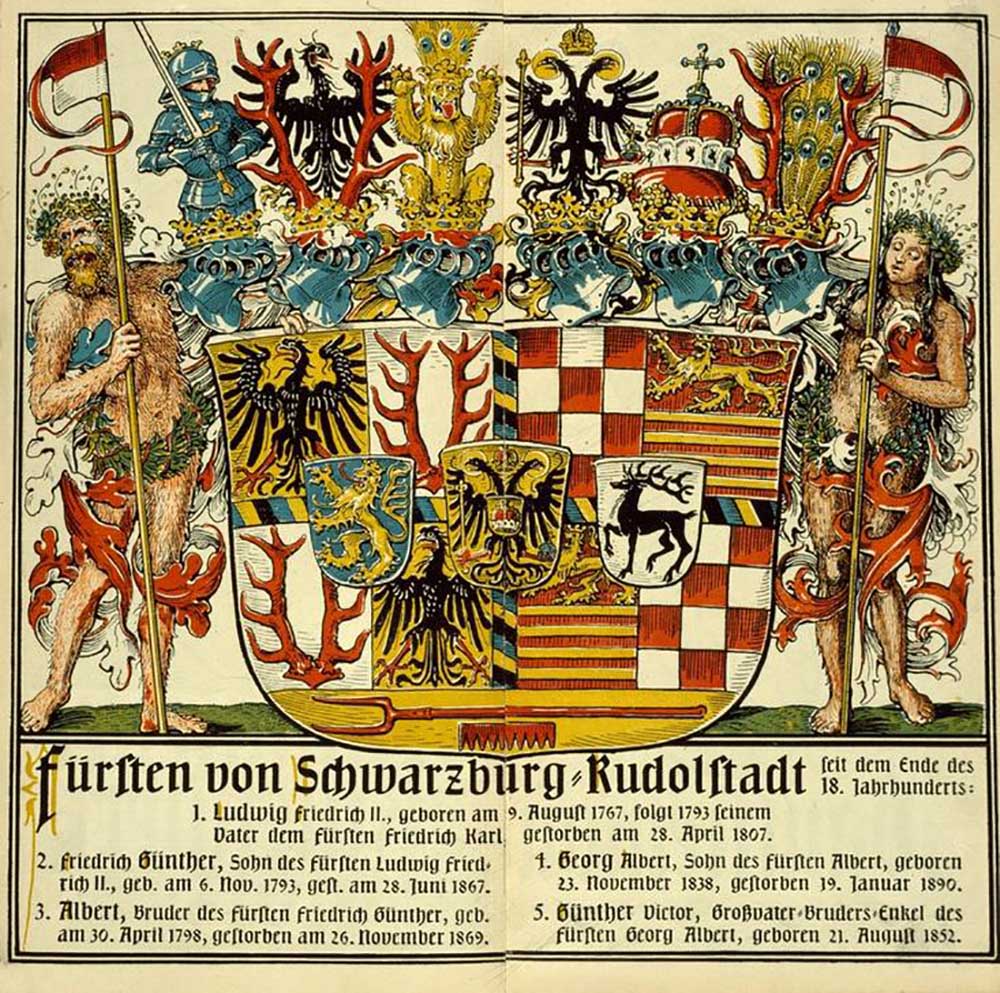 Princes of Schwarzburg-Rudolstadt from Otto Hupp
