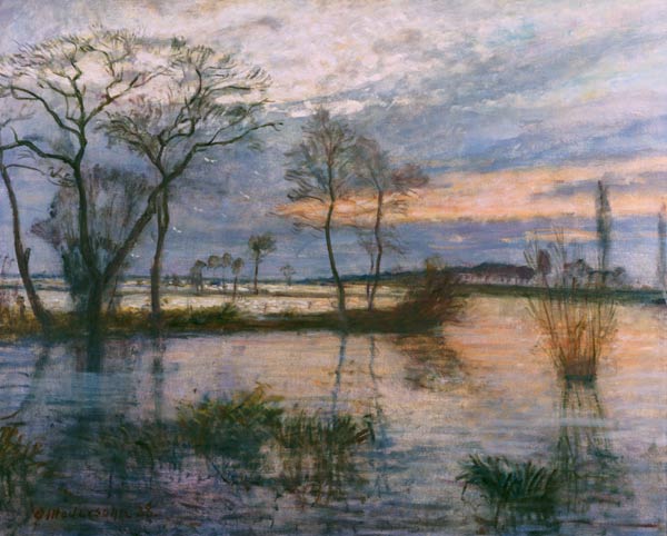 Evening at the Wümme from Otto Modersohn