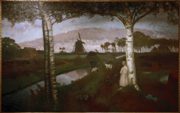 Moonrise in the Moor from Otto Modersohn