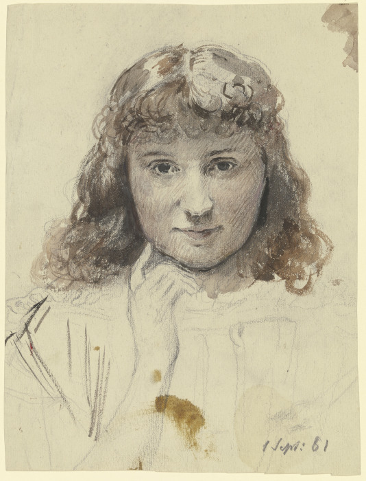 Portrait of a girl from Otto Scholderer