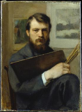 Self-Portrait with Palette and Brushes