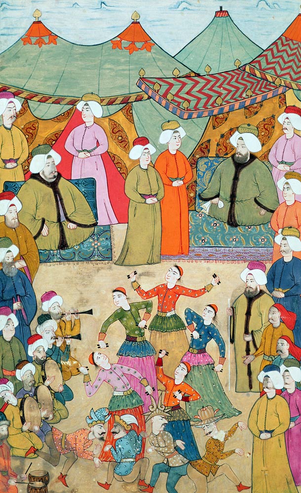 A Dance for the Pleasure of Sultan Ahmet III (1673-1736) from the ''Surnama'' from Ottoman School