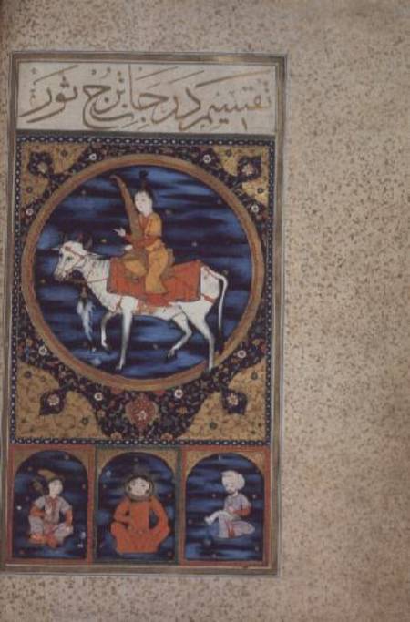 SUF.TURE 242 f.10v Taurus from Ottoman School