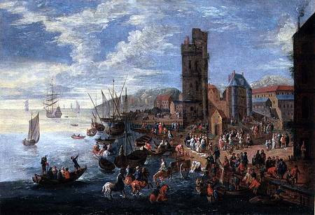 A Harbour Scene from P. Boudewyns