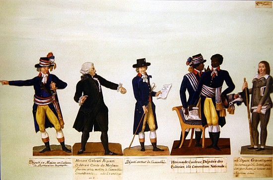 Deputies of the National Convention, Mirabeau and Deputy Granet. c.1794-5 from P. A. Lesueur