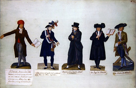 Deputy Armonville, Robespierre and officials form the period of the French Revolution from P. A. Lesueur