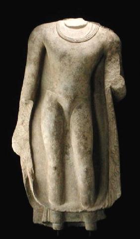 Standing figure of the Buddha (head missing), Gandhara