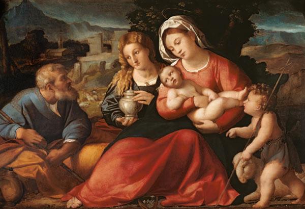 Die Hl. Familie mit dem Johannesknaben und Maria Magdalena