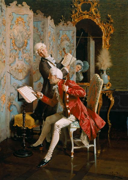 Family concert in the Rococo period. from Paolo Bedini
