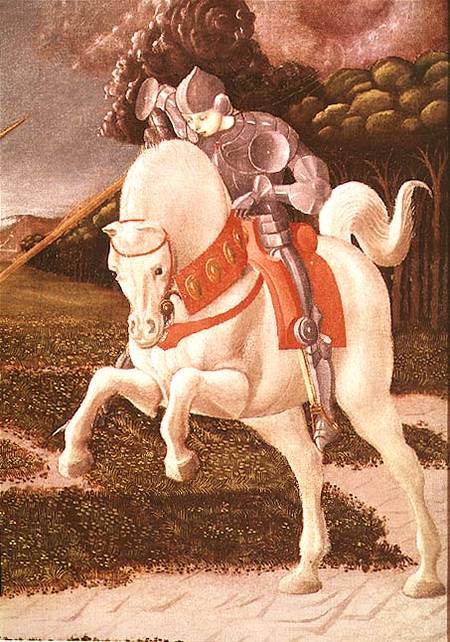 St. George and the Dragon, detail of St. George from Paolo Uccello