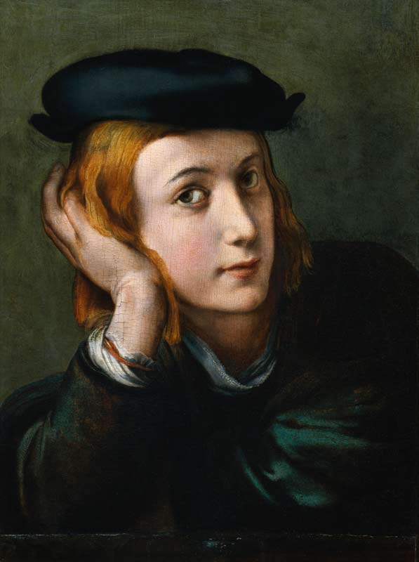 Portrait of a young man. from Parmigianino