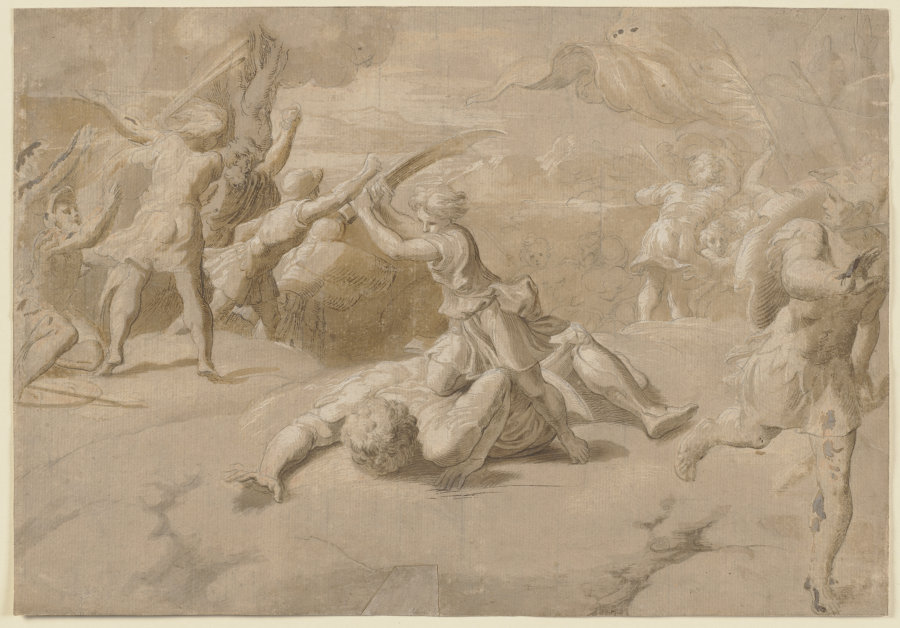 David and Goliath from Parmigianino