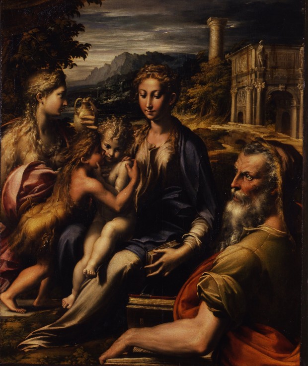 Madonna and Child with Saint (Madonna di San Zaccaria) from Parmigianino