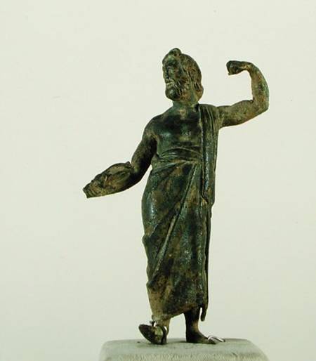 Shami figure, possibly Zeus or Poseidon, recovered from the ruined temple in the city of Nehavand (k from Parthian School