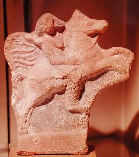 Statue of Parthian horseman