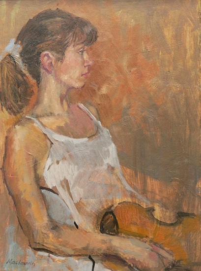 Girl with violin from  Pat  Maclaurin