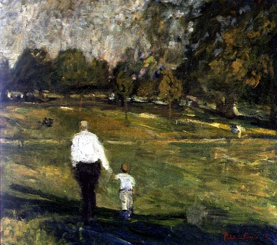 Grandfather and Grandson, 1997 (oil on canvas)  from Patricia  Espir