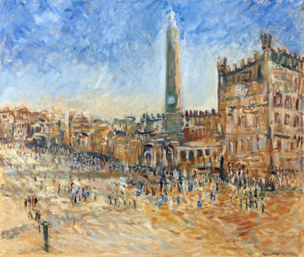 The Piazza in Siena, 1995 (oil on canvas)  from Patricia  Espir