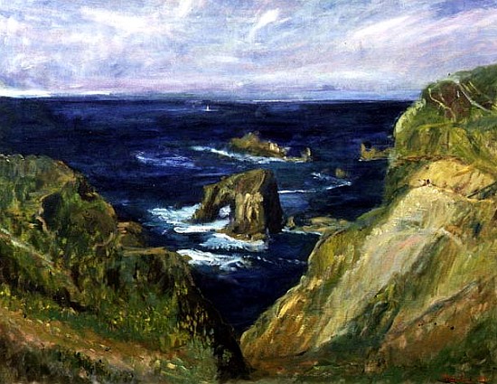 The Hole in the Rock, Cornwall, 1997 (oil on canvas)  from Patricia  Espir