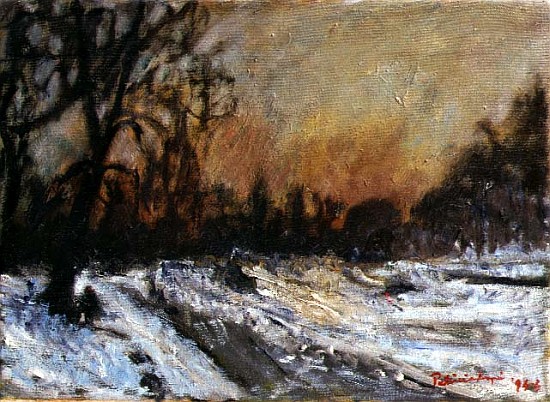 Winter Sunset, 1996 (oil on canvas)  from Patricia  Espir