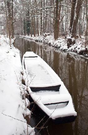 Winteridylle im Spreewald