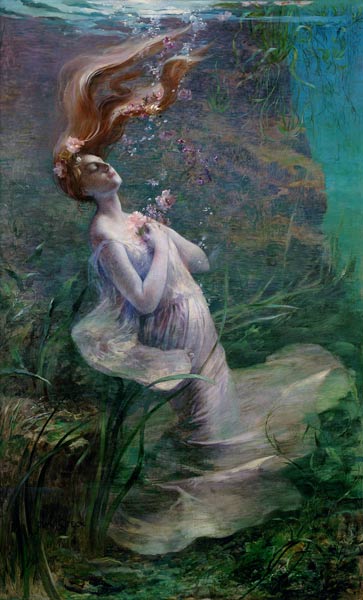 Ophelia Drowning from Paul Albert Steck