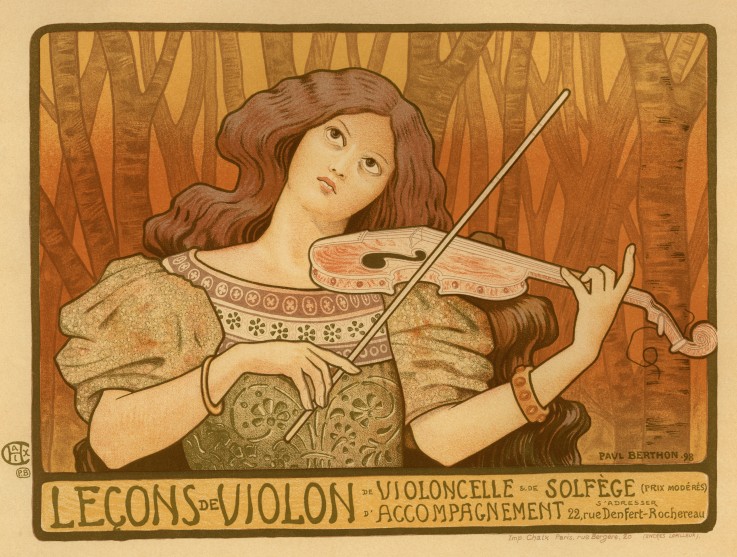 Leçons de Violon (Poster) from Paul Berthon