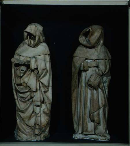 Two Mourners, from the Tomb of Duc de Berry in Bourges Cathedral from Paul Bobillet