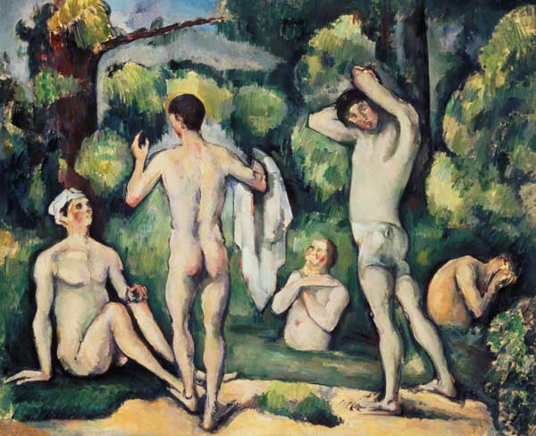 Five bathing from Paul Cézanne