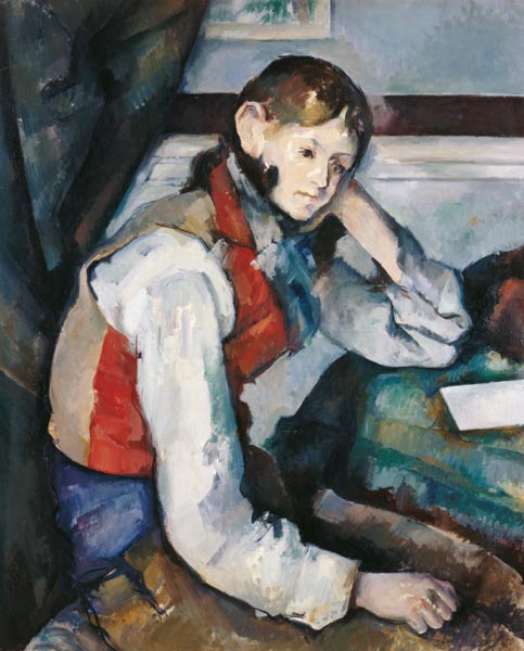 The Boy in the Red Waistcoat from Paul Cézanne