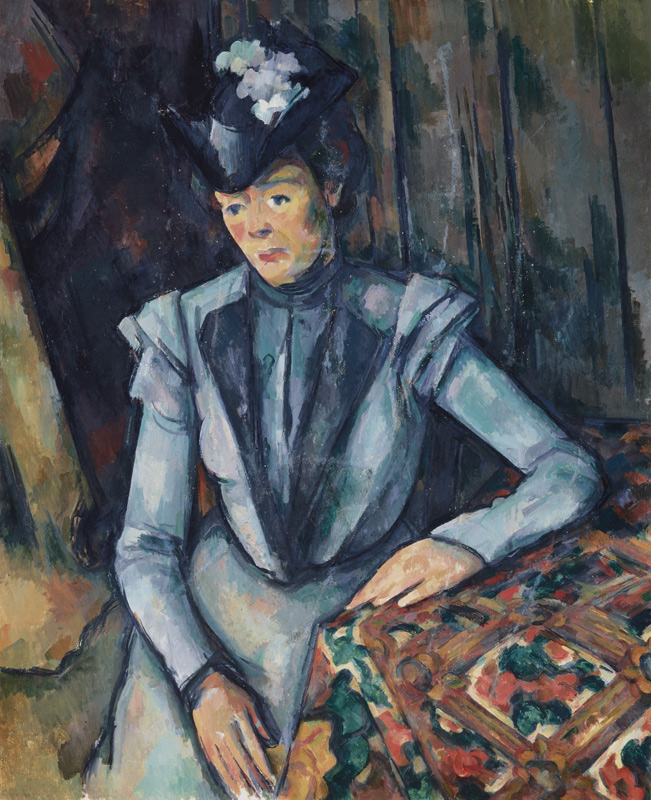 Lady in blue (Madame Cézanne) from Paul Cézanne