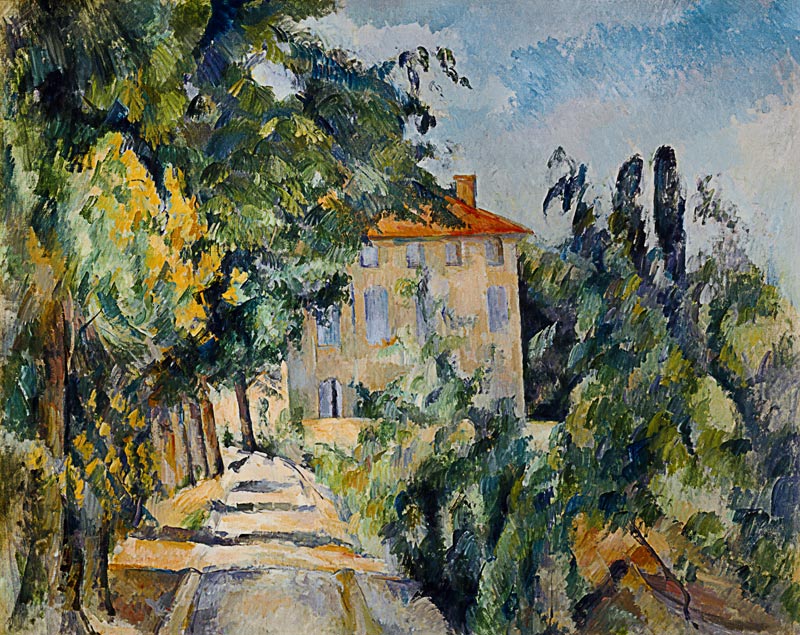 House with Red Roof from Paul Cézanne