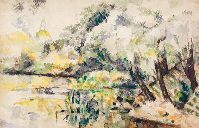 Landscape in the swamps from Paul Cézanne