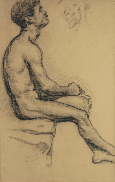 Nude study of a black man from Paul Cézanne