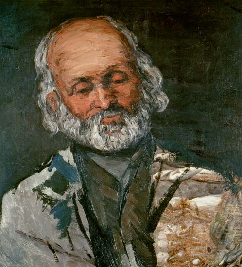 Portrait of an old man (Père Rouvel at Bennecourt) from Paul Cézanne