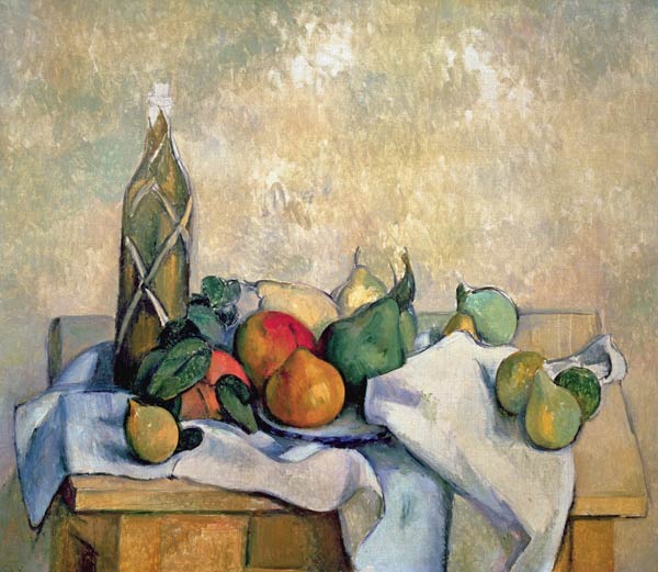 Still Life with Bottle of Liqueur from Paul Cézanne