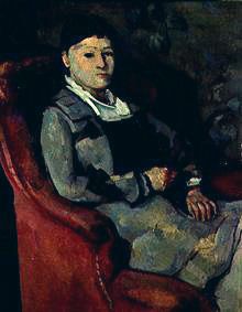 The wife of the artist in the armchair from Paul Cézanne