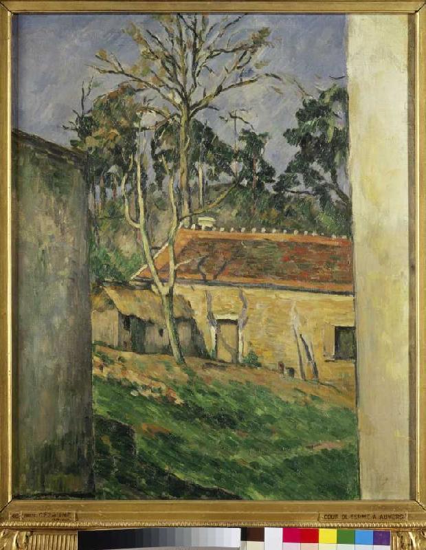 Court of a farmhouse in Auvers. from Paul Cézanne